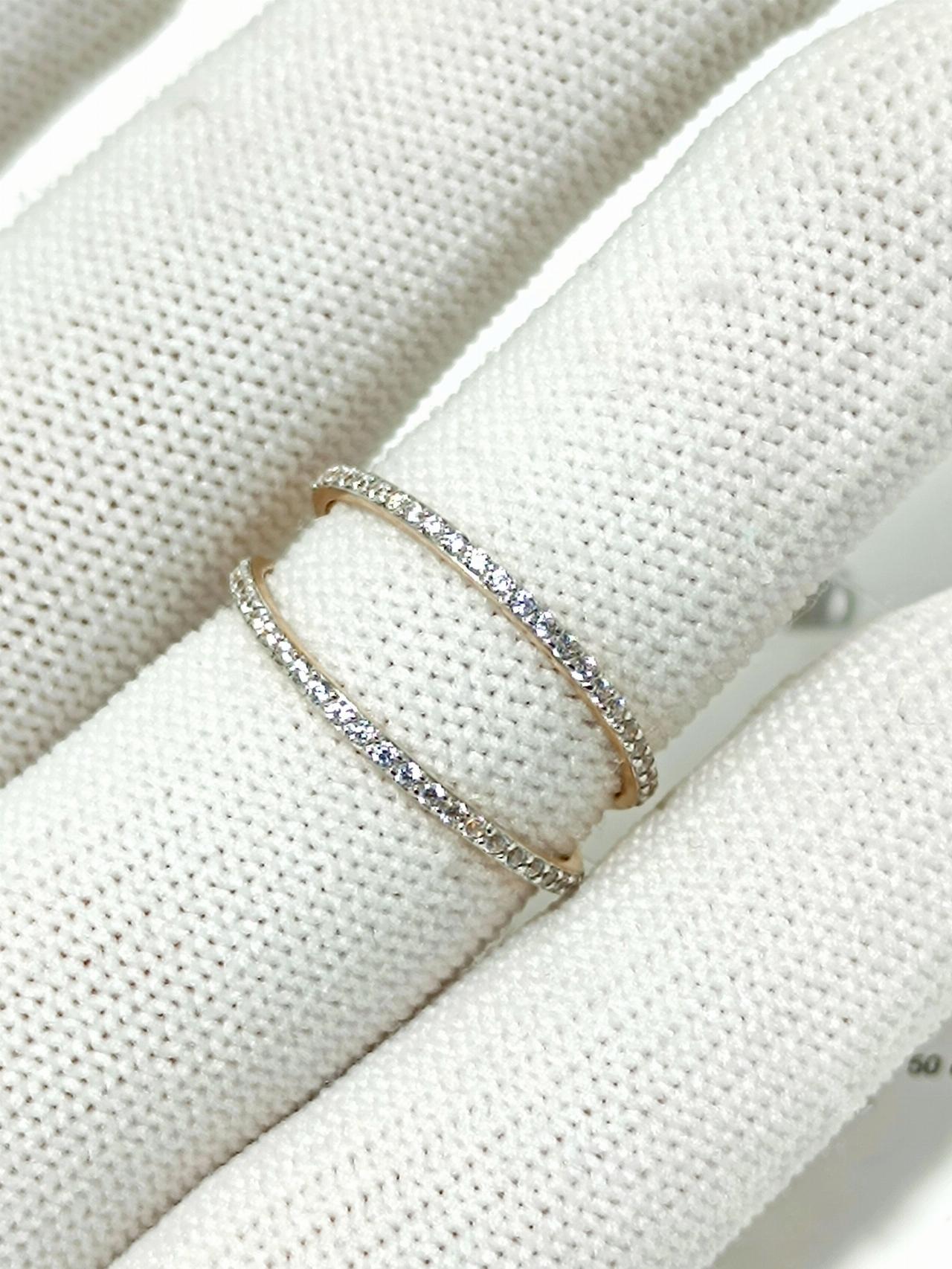 Золотое кольцо дорожка, вставка фианит