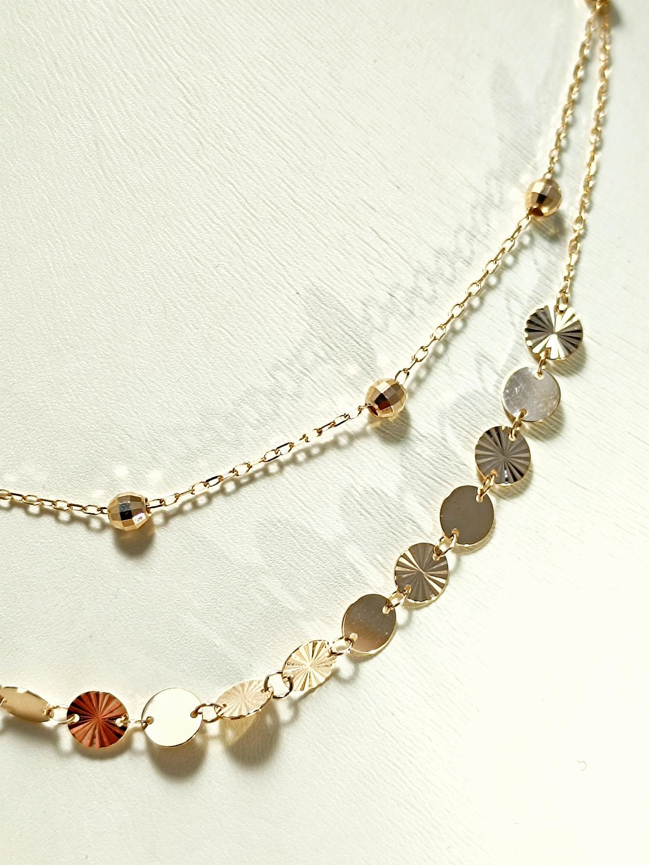 Золотое колье женское