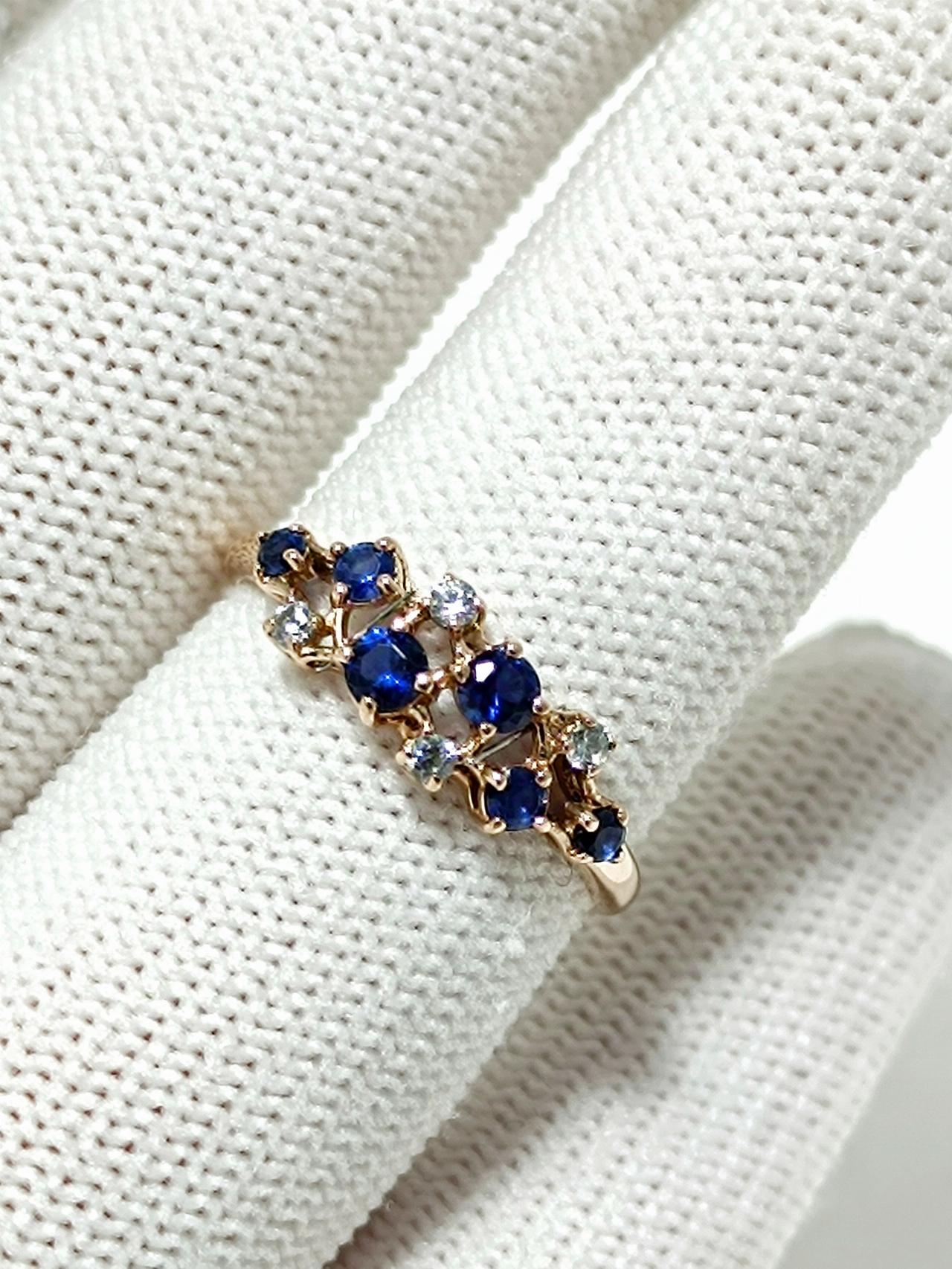 Золотое кольцо женское, вставка фианит