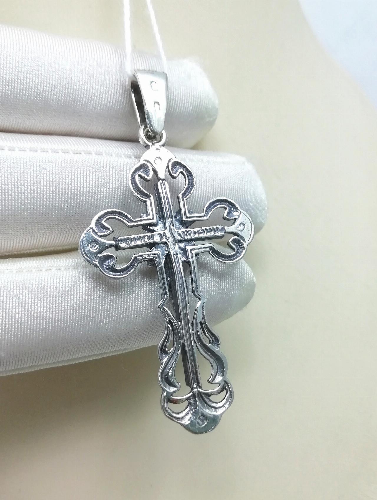 Серебряный крест православный