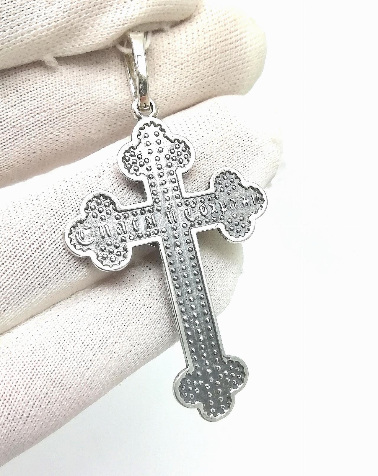 Серебряный крест православный