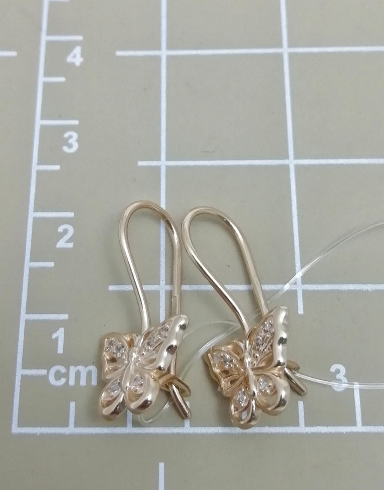 Золотые серьги детские