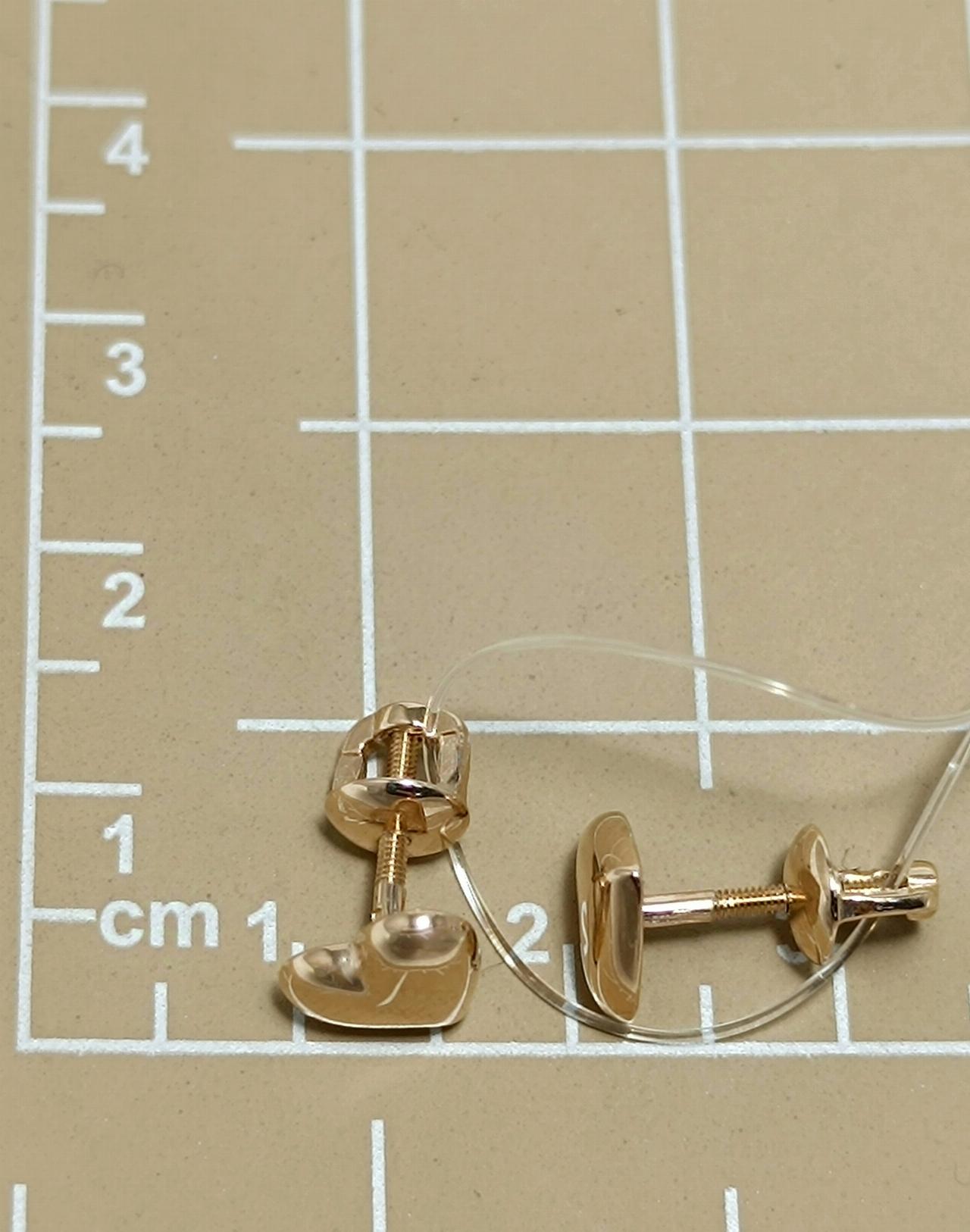 Золотые серьги пусеты