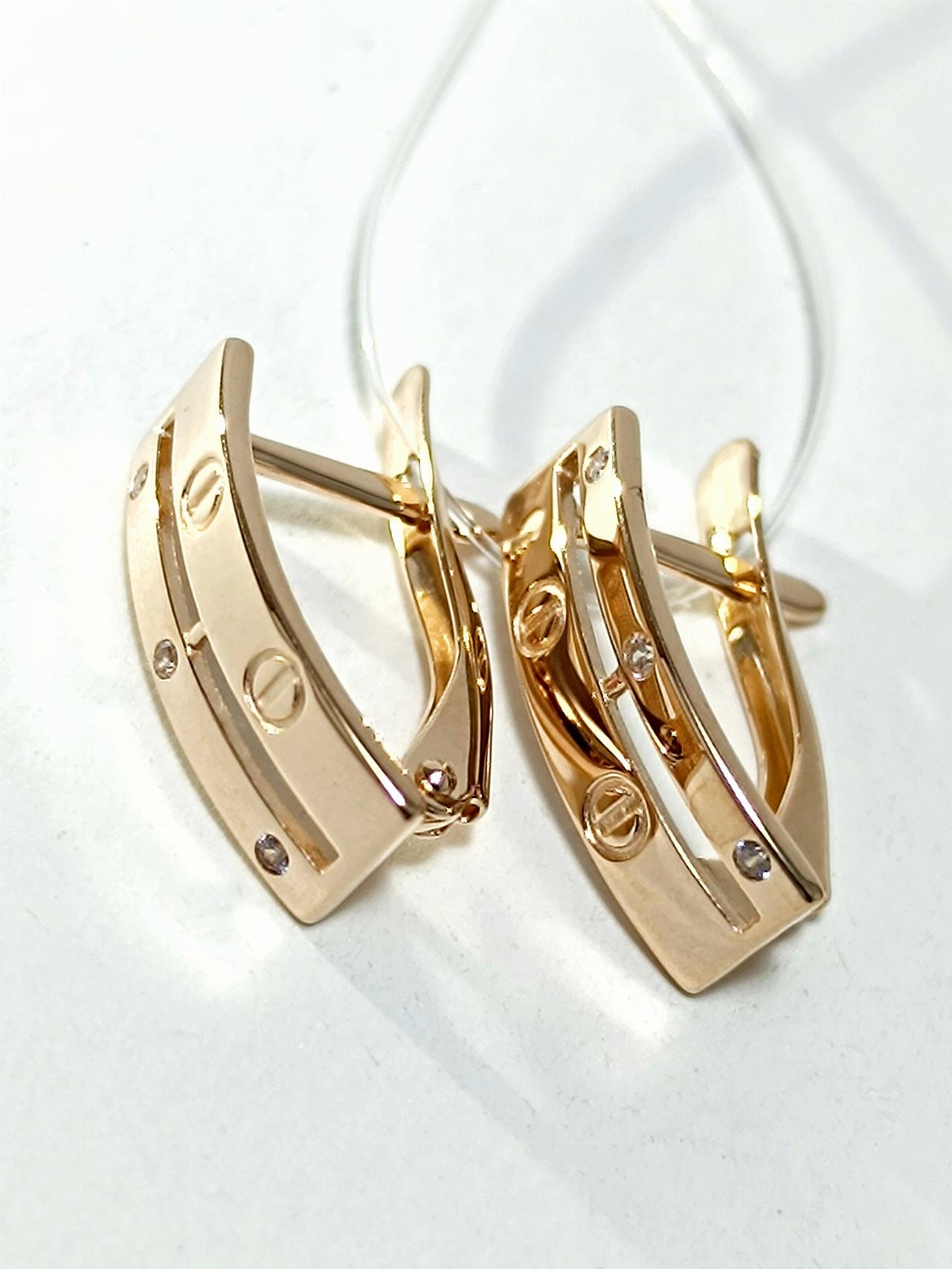 Золотые серьги женские