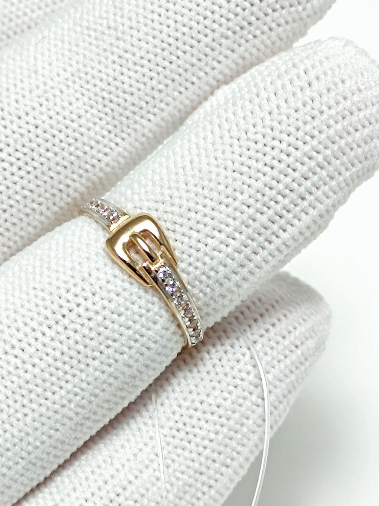 Золотое кольцо дорожка, вставка фианит