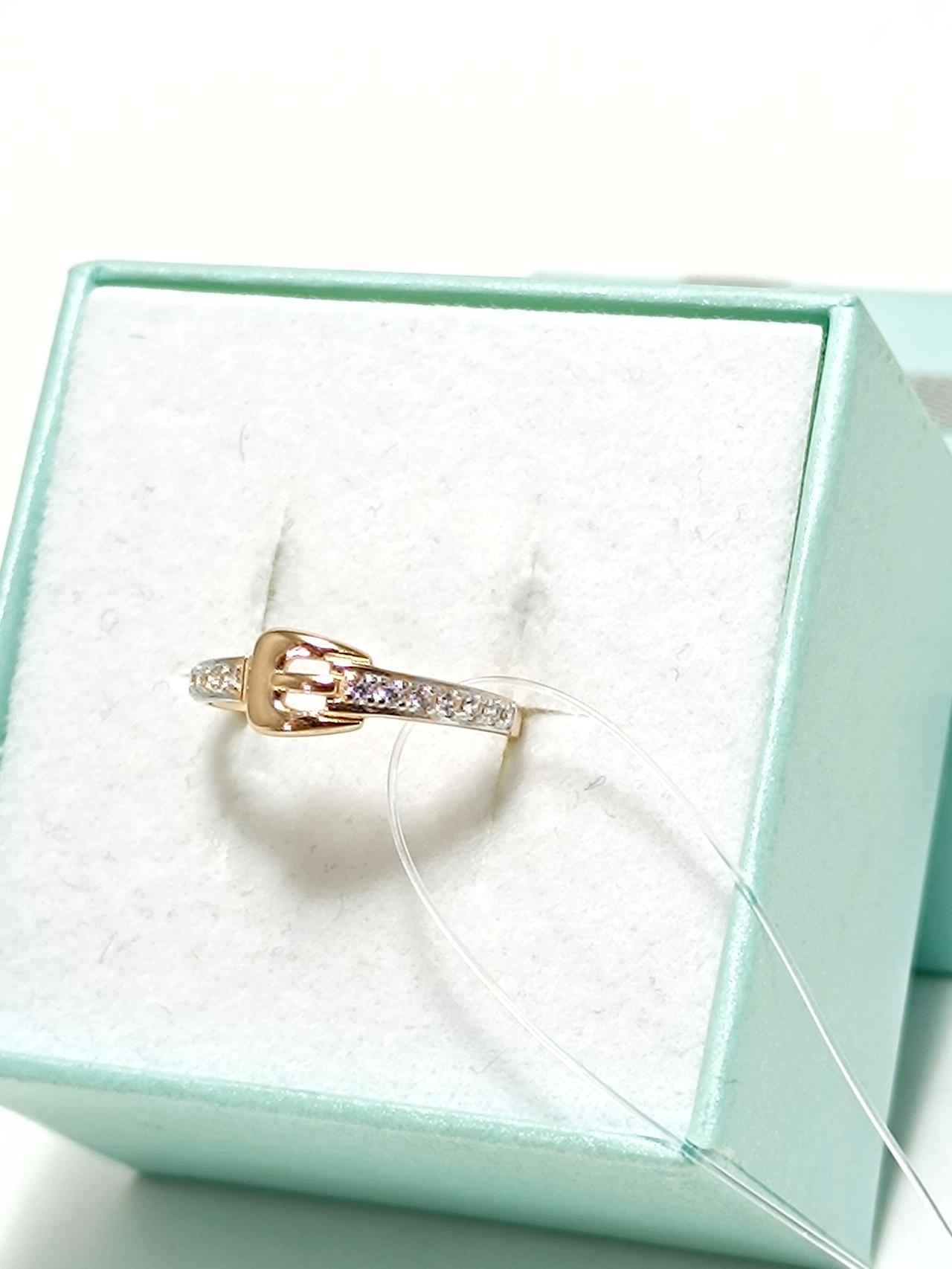 Золотое кольцо дорожка, вставка фианит