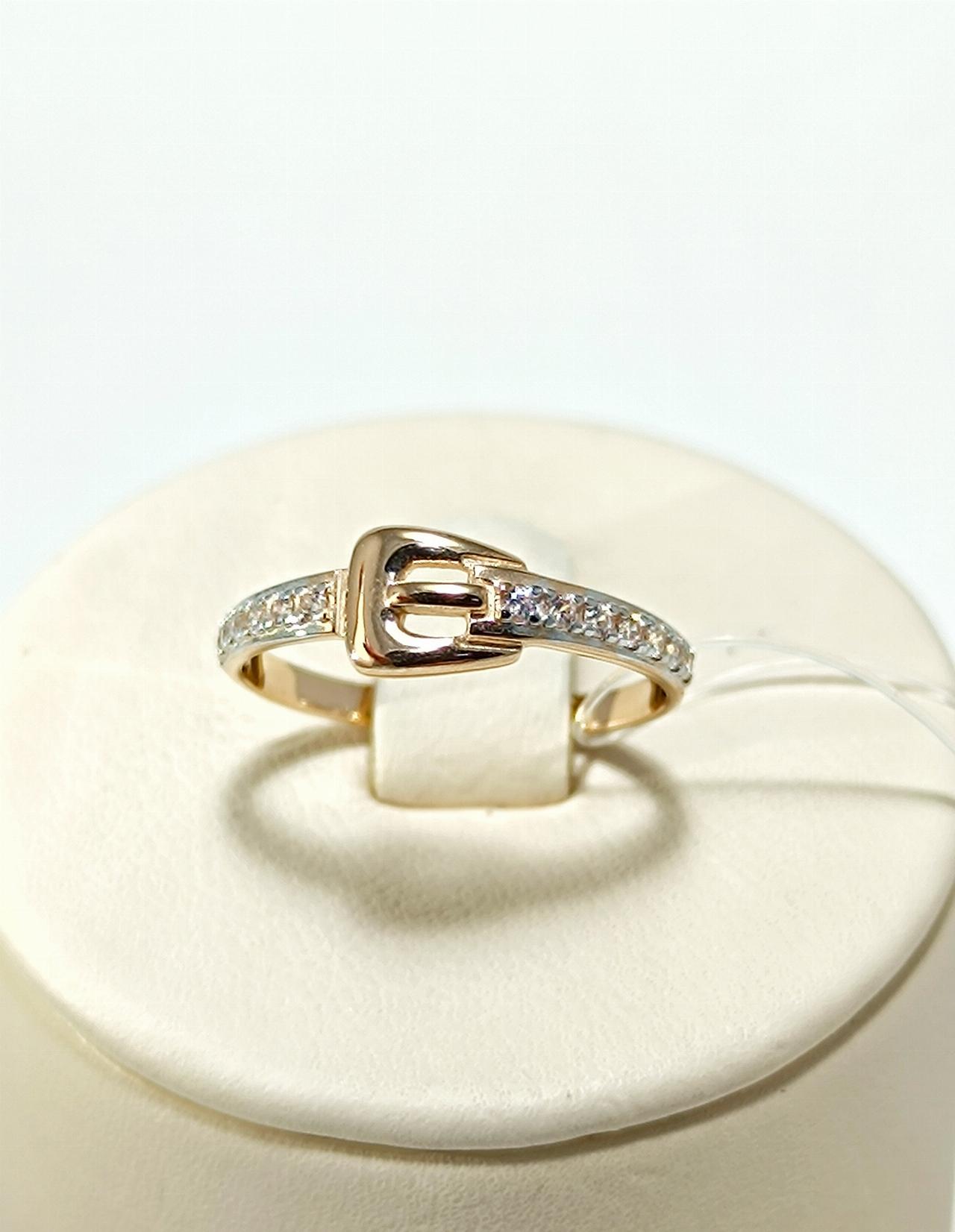 Золотое кольцо дорожка, вставка фианит